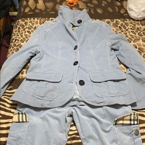 Authentic Burberry pants and jacket set